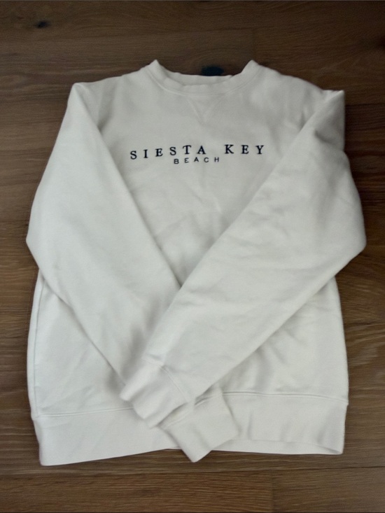 Other - Beach Men's Cream Crewneck Sweatshirt